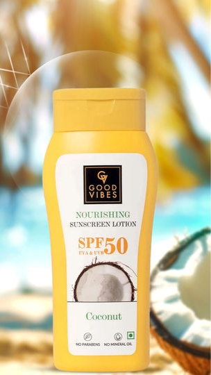 Coconut Nourishing Sunscreen Lotion SPF 50, With Lime & Rosemary Leaf Oil(Buy 1 Get 1)