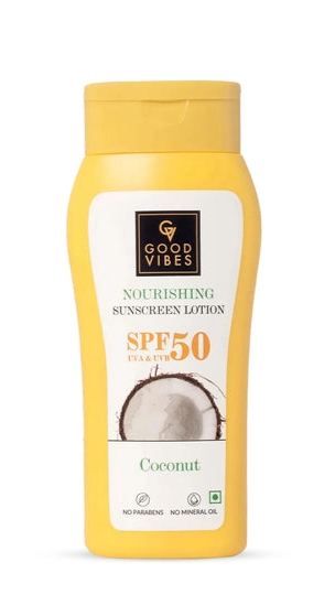 Coconut Nourishing Sunscreen Lotion SPF 50, With Lime & Rosemary Leaf Oil(Buy 1 Get 1)